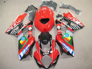 Meilleurs Carénages Moto Suzuki GSXR 600 2004-2005 - Rouge Bleu Vert Noir JOMO