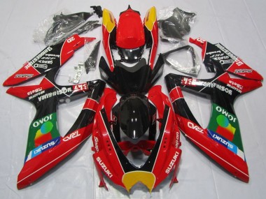 Meilleurs Carénages Moto Suzuki GSXR 600 2008-2010 - Rouge Orange Bleu Vert Noir JOMO
