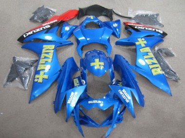 Meilleurs Carénages Moto Suzuki GSXR 600 2011-2024 - Bleu Or Rizla