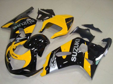 Meilleurs Carénages Moto Suzuki GSXR 750 2001-2003 - Jaune Noir