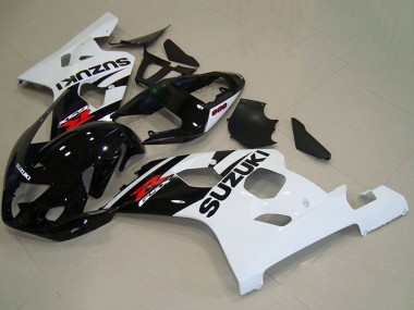 Meilleurs Carénages Moto Suzuki GSXR 750 2004-2005 - Noir Brillant Blanc Rouge