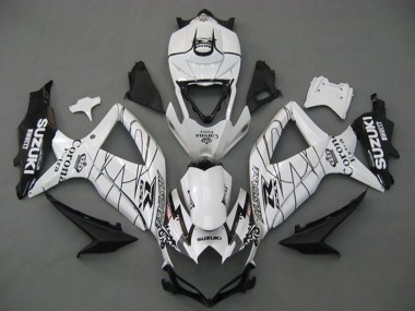 Meilleurs Carénages Moto Suzuki GSXR 750 2008-2010 - Blanc Noir Corona Extra Alstare