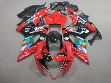 Meilleurs Carénages Moto Suzuki GSXR 1000 2005-2006 - Rouge Noir Bleu Blanc Vert