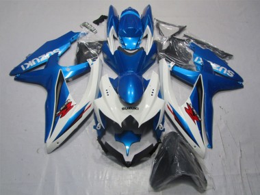Meilleurs Carénage Moto Suzuki GSXR 1000 2007-2008 - Blanc Bleu Rouge