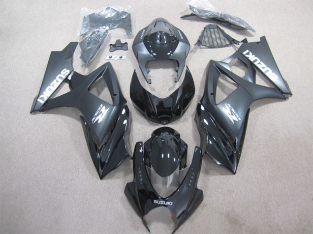 Kits Carénage Moto ABS Suzuki GSXR 1000 2007-2008 - Noir Brillant Noir Mat