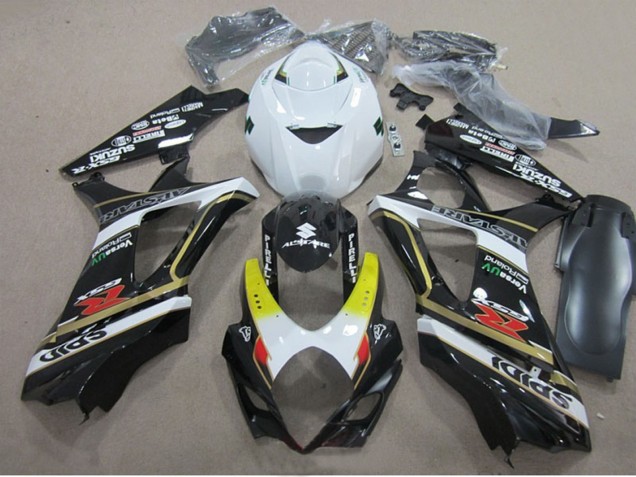 Carénages Moto Suzuki GSXR 1000 2007-2008 - Blanc Jaune Rouge Noir