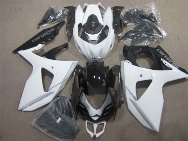 Meilleurs Kits Carénage Moto Suzuki GSXR 1000 2009-2016 - Blanc Noir