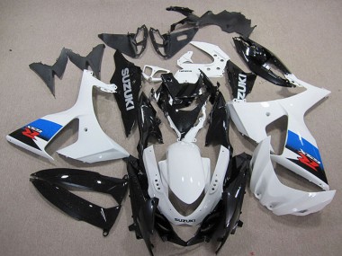 Meilleurs Plastique Moto ABS Suzuki GSXR 1000 2009-2016 - Blanc Bleu Noir
