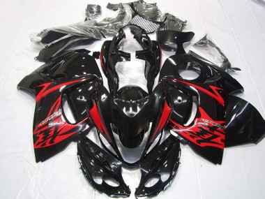 Meilleurs Carénage Moto Suzuki GSXR 1300 Hayabusa 2008-2020 - Noir Brillant Rouge