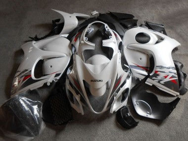 Meilleurs Carénage Moto Suzuki GSXR 1300 Hayabusa 2008-2020 - Blanc Noir