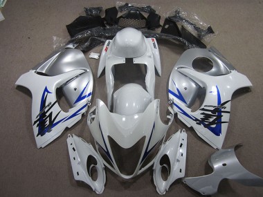 Meilleurs Carénage Moto Suzuki GSXR 1300 Hayabusa 2008-2020 - Blanc Bleu