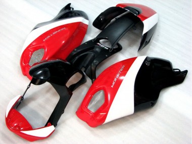 Meilleurs Carénage Moto Ducati Monster 696 2008-2012 - Blanc Rouge Noir Brillant