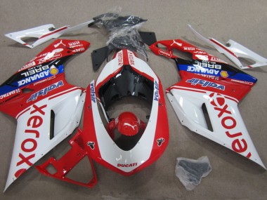 Meilleurs Carénages Moto Ducati 1098 2007-2014 - Blanc Rouge Bleu Noir Valsir Xerox