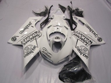 Meilleurs Carénages Moto Ducati 1098 2007-2014 - Blanc Jack Daniels