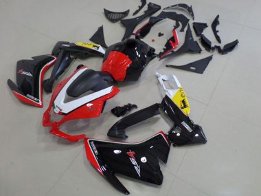 Meilleurs Carénage Moto Aprilia RS4 50 125 2012-2018 - Blanc Rouge Jaune Noir Brillant