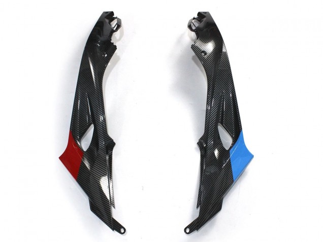 Carénages Moto BMW S1000RR 2015-2016 - Bleu Rouge Fibre de Carbone