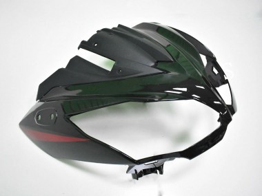 Meilleurs Carénages Moto Kawasaki EX650 2012-2016 - Rouge Noir Brillant