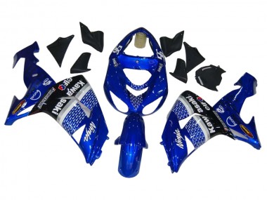 Meilleurs Carénages Moto Kawasaki ZX10R 2006-2007 - Bleu Blanc Noir Elf