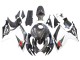 Carénages Moto Suzuki GSXR 600/750 2006-2007 - Noir Blanc Fibre de Carbone Style