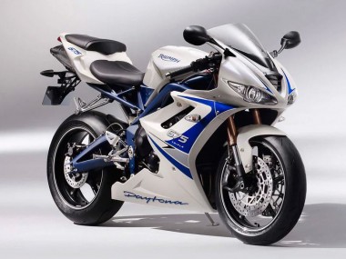 Meilleurs Carénages Moto Triumph Daytona 675 2006-2008 - Argent Blanc Bleu