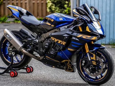 Meilleurs Carénages Moto Yamaha YZF R1 2015-2019 - Bleu Or Noir