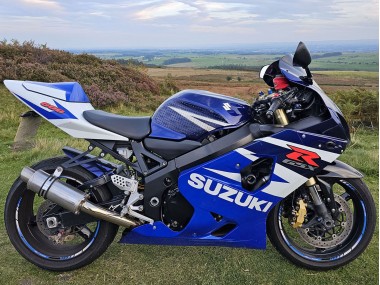 Meilleurs Carénages Moto Suzuki GSXR 600 2004-2005 - Bleu Blanc Rouge