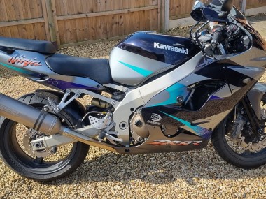 Meilleurs Carénages Moto Kawasaki Ninja ZX9R 2002-2003 - Bleu Argent