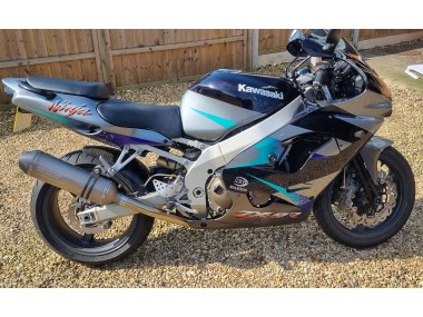 Meilleurs Carénages Moto Kawasaki Ninja ZX9R 2002-2003 - Bleu Argent