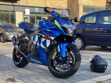 Meilleurs Carénages Moto Suzuki GSXR 1000 2009-2016 - Bleu Vert Blanc