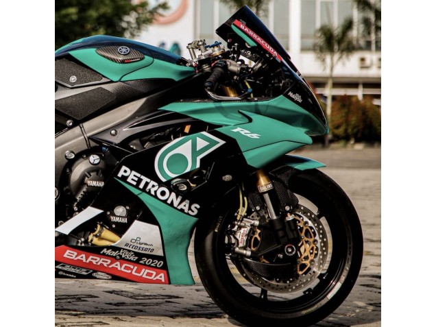 Carénages Moto Yamaha YZF R6 2008-2016 - Vert Clair Blanc Noir Petronas