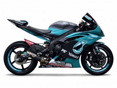 Meilleurs Carénages Moto Yamaha YZF R6 2008-2016 - Vert Clair Blanc Noir Petronas