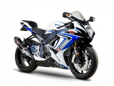 Meilleurs Carénages Moto Suzuki GSXR 1000 2005-2006 - Blanc Bleu Noir Yoshimura