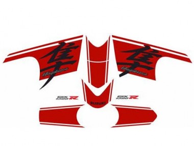 Meilleurs Carénage Moto Suzuki GSXR 1300 Hayabusa 2008-2020 - Noir Brillant Rouge