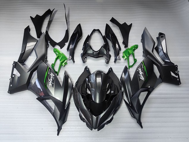 Carénages Moto Kawasaki EX400 2018-2024 - Noir Brillant Noir Mat Vert Blanc
