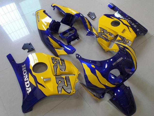 Carénage Moto Honda CBR 250 RR MC22 1991-1998 - Bleu Jaune Carénage Moto Honda CBR 250 RR MC22 1991-1998 - Bleu Jaune