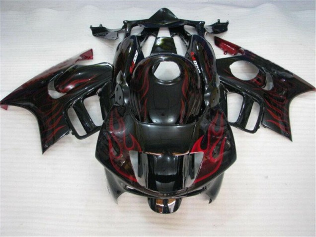 Carénage Moto Honda CBR 600 F3 1995-1998 - Noir Rouge Flamme Carénage Moto Honda CBR 600 F3 1995-1998 - Noir Rouge Flamme