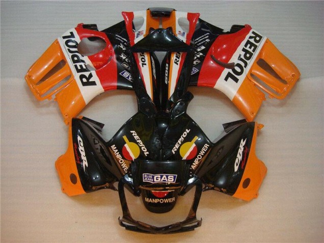 Carénage Moto Honda CBR 600 F3 1995-1998 - Noir Orange Repsol Carénage Moto Honda CBR 600 F3 1995-1998 - Noir Orange Repsol