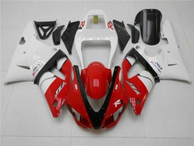 Carénages Moto Yamaha R1 1998-1999 - Rouge Blanc Carénages Moto Yamaha R1 1998-1999 - Rouge Blanc