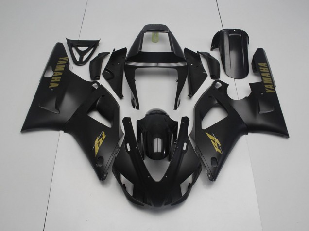 Carénage Moto Yamaha R1 1998-1999 - Noir Mat Jaune Carénage Moto Yamaha R1 1998-1999 - Noir Mat Jaune