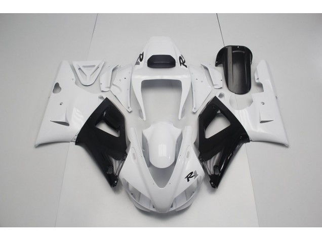 Carénage Moto Yamaha R1 1998-1999 - Blanc Nacré Noir Carénage Moto Yamaha R1 1998-1999 - Blanc Nacré Noir