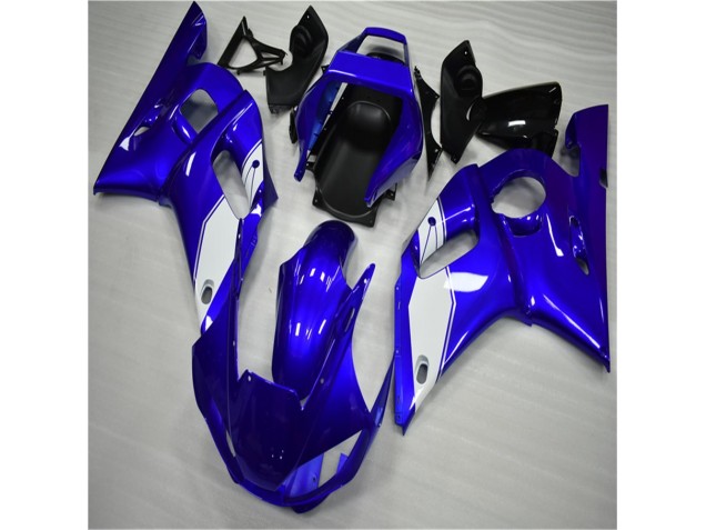 Carénage Moto Yamaha R6 1998-2002 - Blanc Bleu Carénage Moto Yamaha R6 1998-2002 - Blanc Bleu