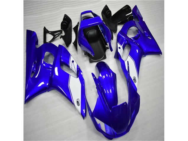 Carénage Moto Yamaha R6 1998-2002 - Blanc Bleu Carénage Moto Yamaha R6 1998-2002 - Blanc Bleu