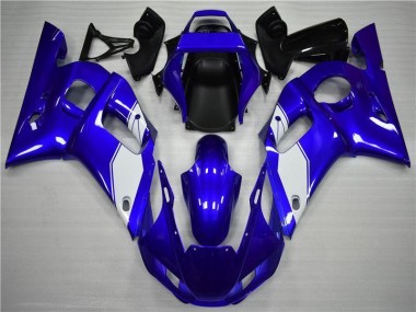 Carénage Moto Yamaha R6 1998-2002 - Blanc Bleu
