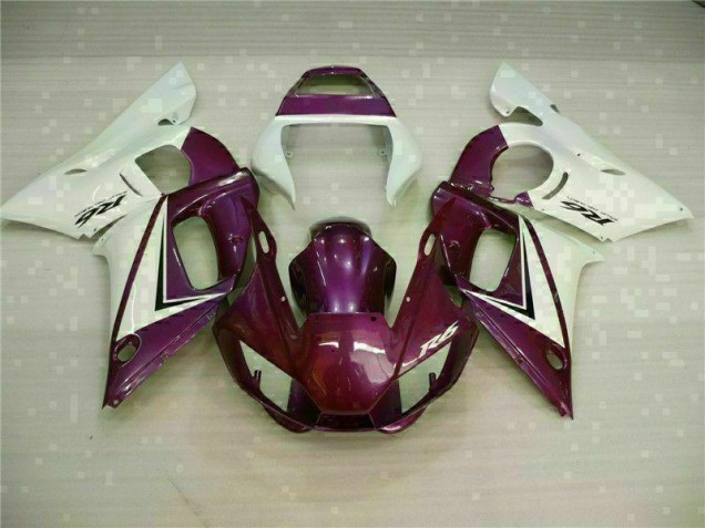 Carénage Moto Yamaha R6 1998-2002 - Violet Blanc Carénage Moto Yamaha R6 1998-2002 - Violet Blanc