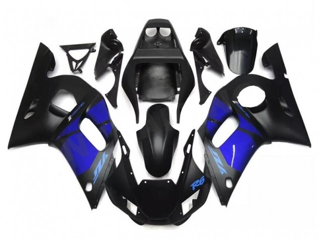 Carénage Moto Yamaha R6 1998-2002 - Bleu Noir Carénage Moto Yamaha R6 1998-2002 - Bleu Noir