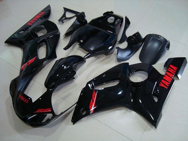 Carénages Moto Yamaha R6 1998-2002 - Noir Brillant Rouge Décalque Carénages Moto Yamaha R6 1998-2002 - Noir Brillant Rouge Décalque