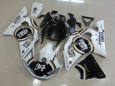 Carénage Moto Yamaha R6 1998-2002 - Blanc Noir