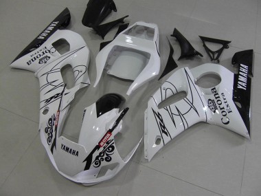 Carénage Moto Yamaha R6 1998-2002 - Blanc Noir Corona