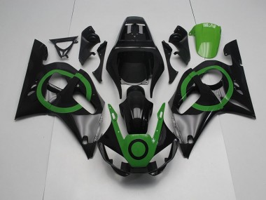 Carénage Moto Yamaha R6 1998-2002 - Noir Vert Cercle