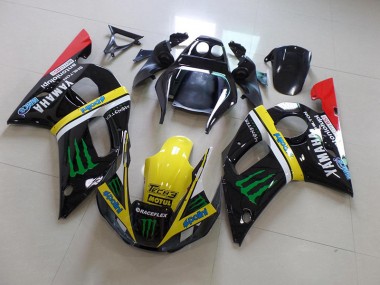 Carénage Moto Yamaha R6 1998-2002 - Noir Jaune Monster